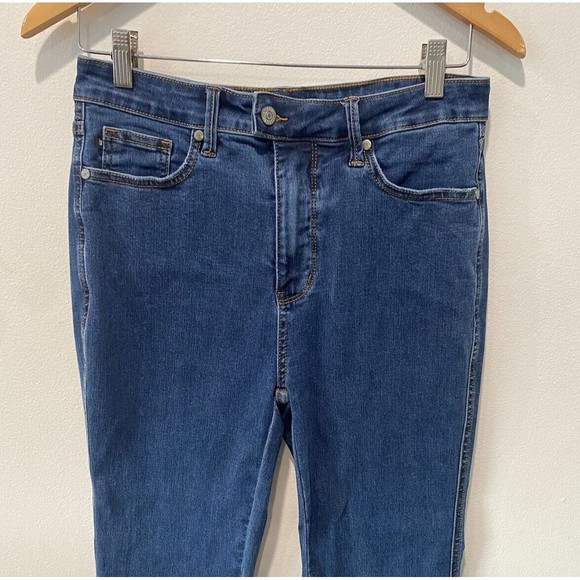 Judy Blue Jeans Womens 11/30 Blue Denim Super Flare Leg High Rise Raw Hem - Picture 3 of 12